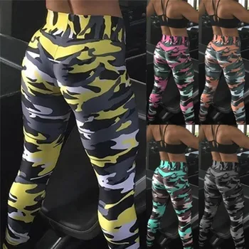 

Camouflage Printing Elasticity for Women Leggings Camouflage Fitness Pant Leggings Casual Legging New Fashion 2020 Knitted High