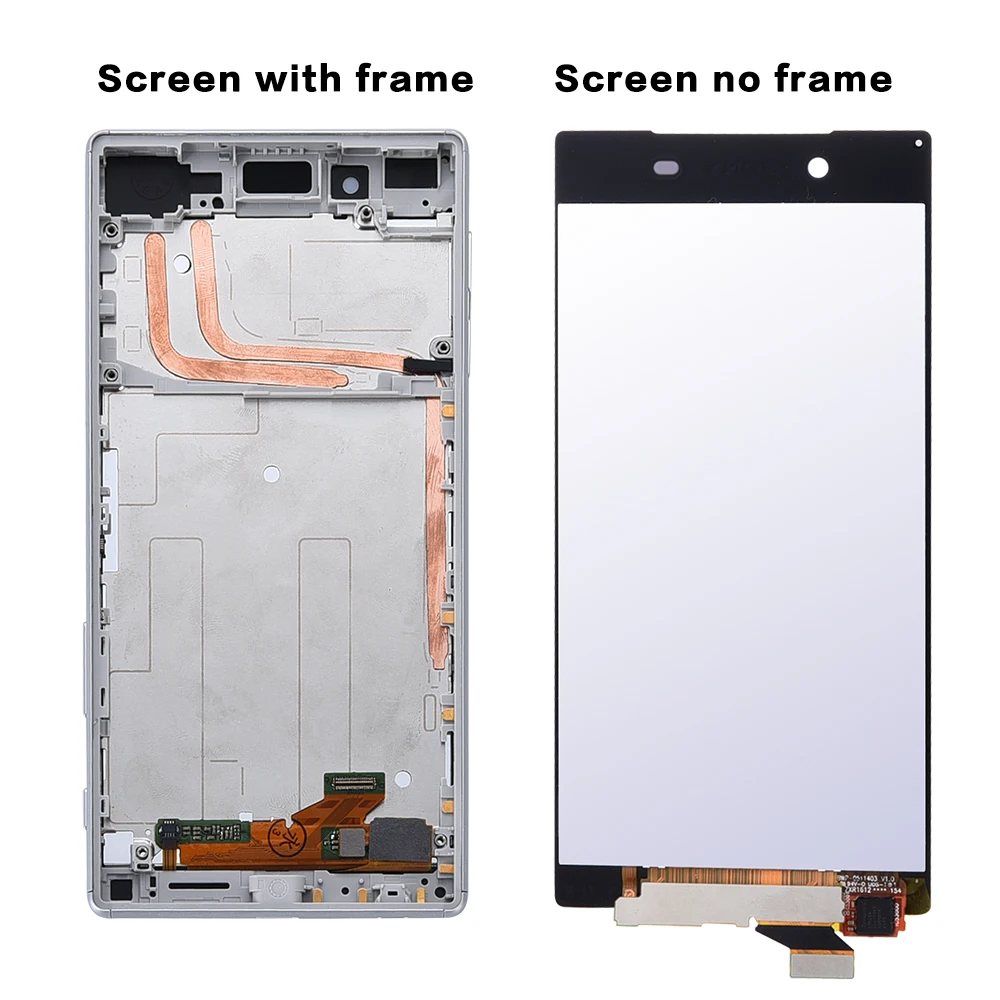 Для sony Xperia Z5 E6633 E6683 ЖК-дисплей с сенсорным экраном дигитайзер в сборе с рамкой двойной карты 1920*1080 Для 5," sony Z5 lcd