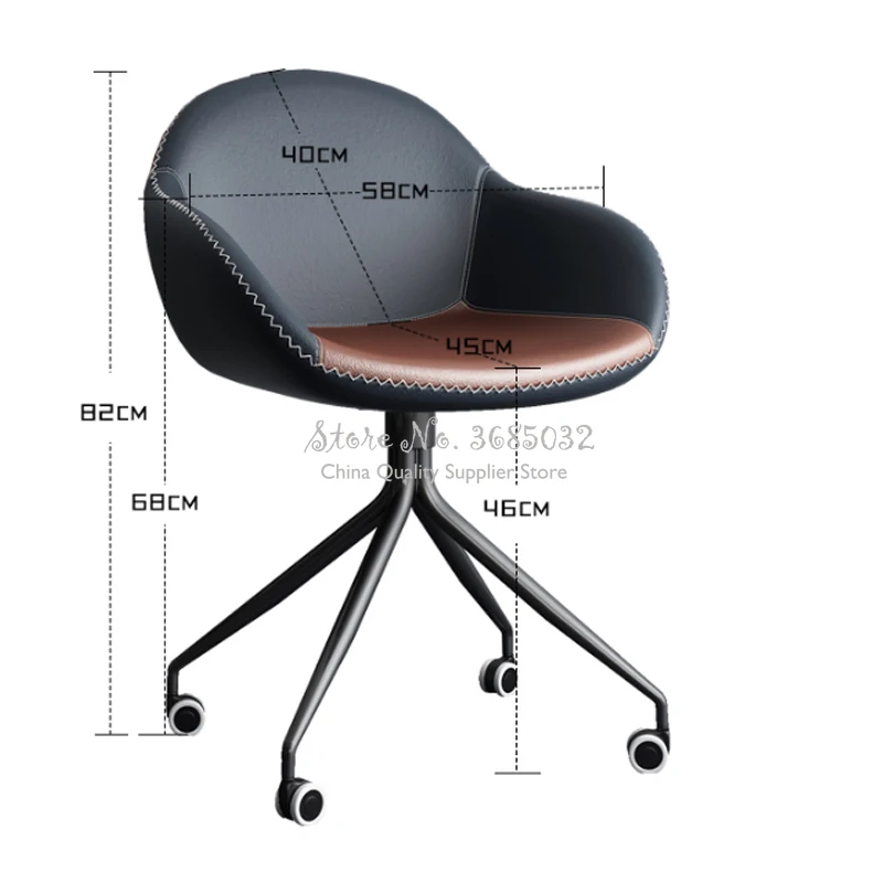 Steel Leg Office Chairs with Wheels Home Living Room Comfortable Lazy Sofa Leisure Swivel Metalic Boss Chairs Office Furniture Steel Leg Office Chairs with Wheels Home Living Room Comfortable Lazy Sofa Leisure Swivel Metalic Boss Chairs Office Furniture