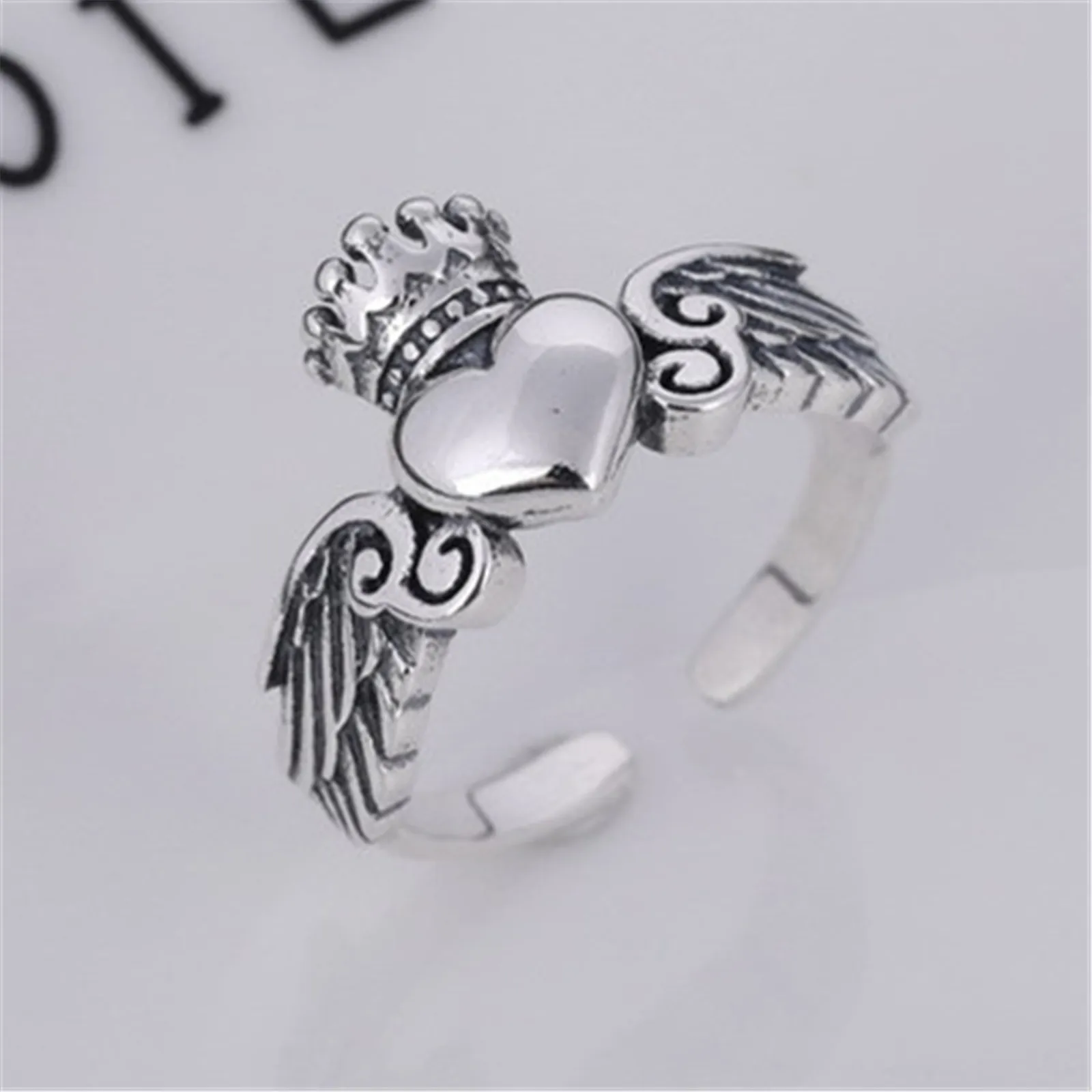 Ирландское Открытое кольцо Claddagh серебро 925 пробы для женщин обещание свадьба