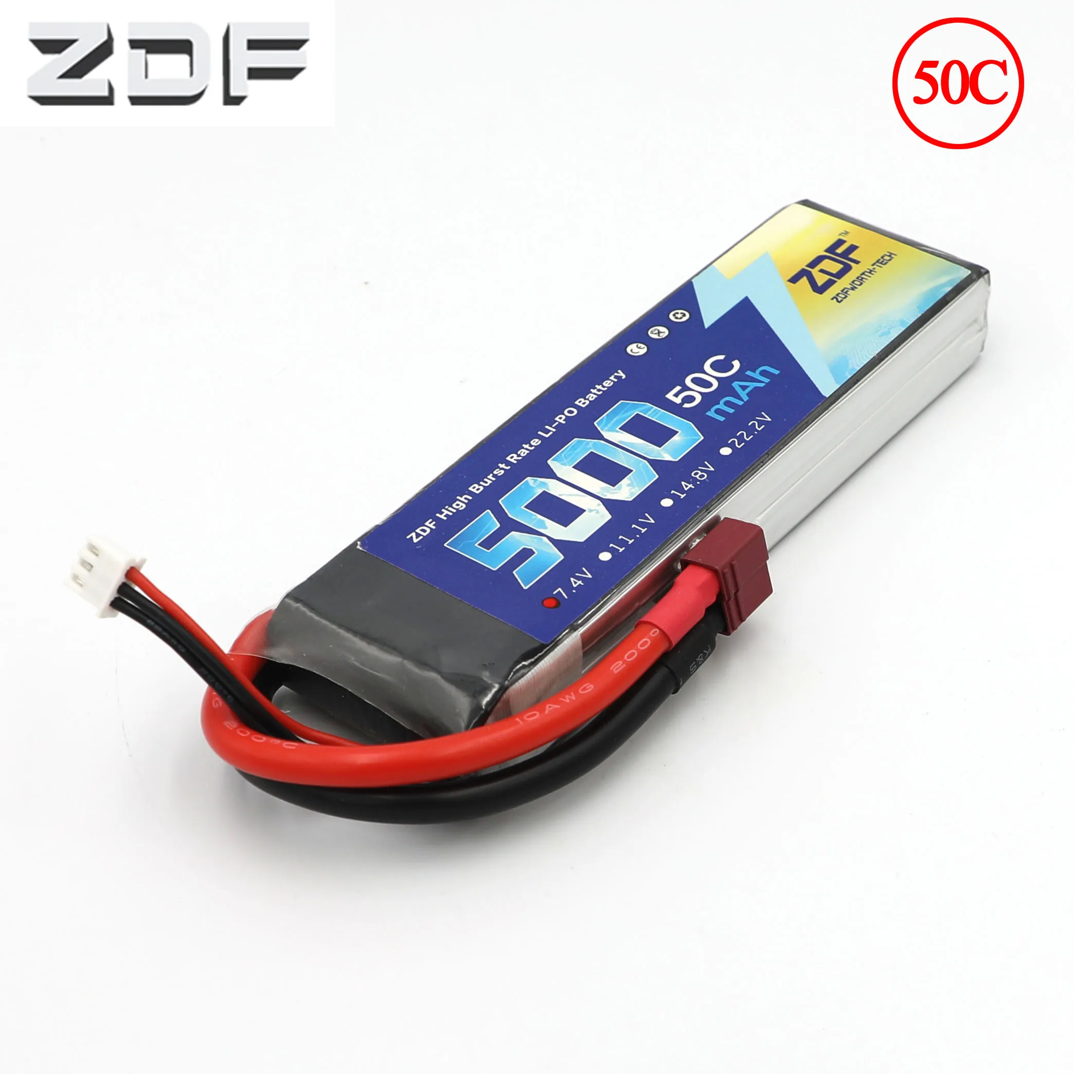 ZDF RC Lipo Battery 7.4V 5000mah 50C 100C 2S Battery for RC AKKU Car Boat Airplane Quadcopter Slash 4x4 Remo Hobby Jet ZDF RC Lipo Battery 7.4V 5000mah 50C 100C 2S Battery for RC AKKU Car Boat Airplane Quadcopter Slash 4x4 Remo Hobby Jet