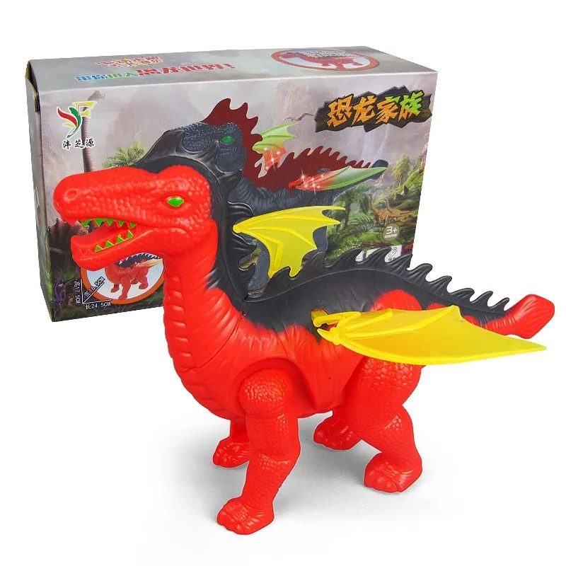

New Children's Electric Dinosaur Toy Soft Light Automatic Walking Sound Effect Simulation Children's Gift Toy