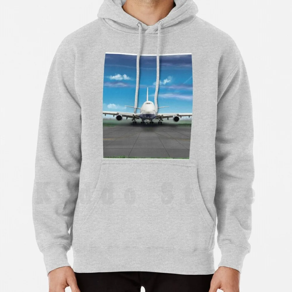 Boeing 747 Felpa Con Cappuccio Manica Lunga Sibosssr Aereo Pilota Boeing 747 Passeggero Jet Jumbo Jumbo Jet Piani Aereo Volare