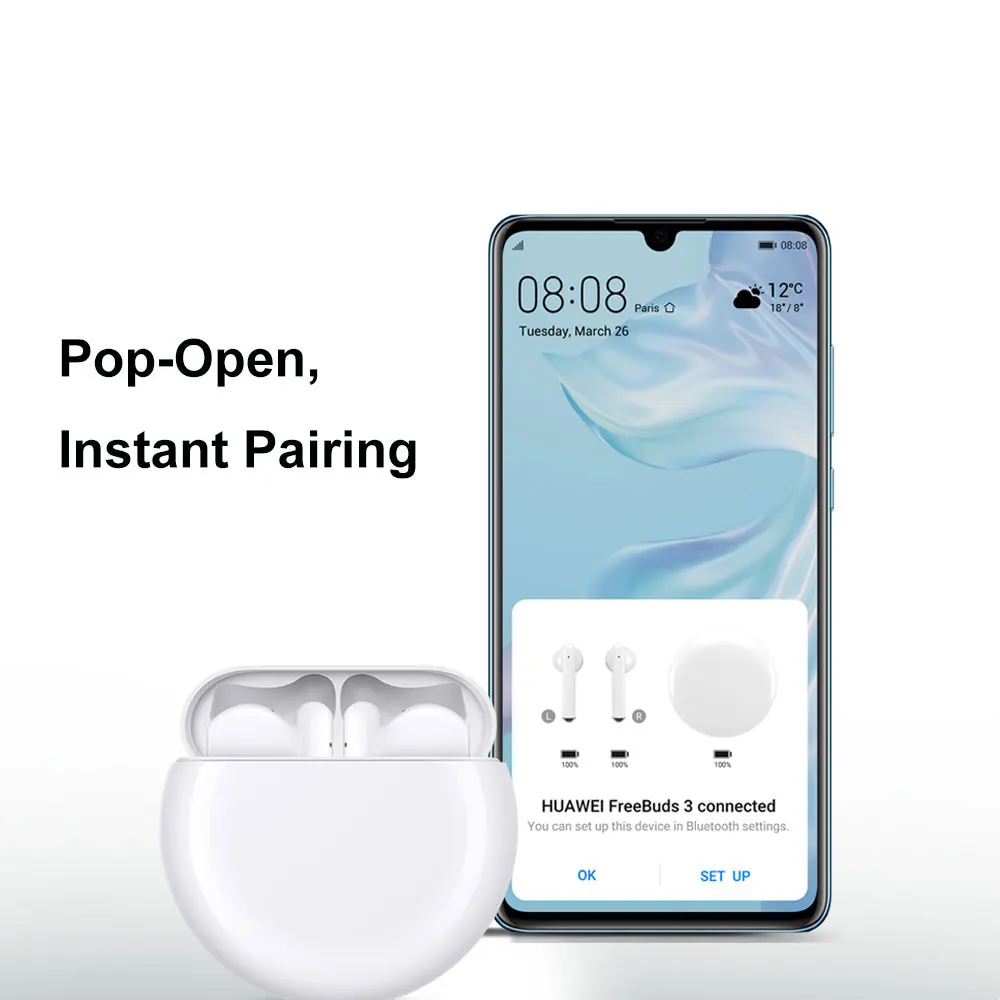 2019 версия HUAWEI FreeBuds 3 Bluetooth двойной режим 5 1 беспроводная гарнитура Kirin A1