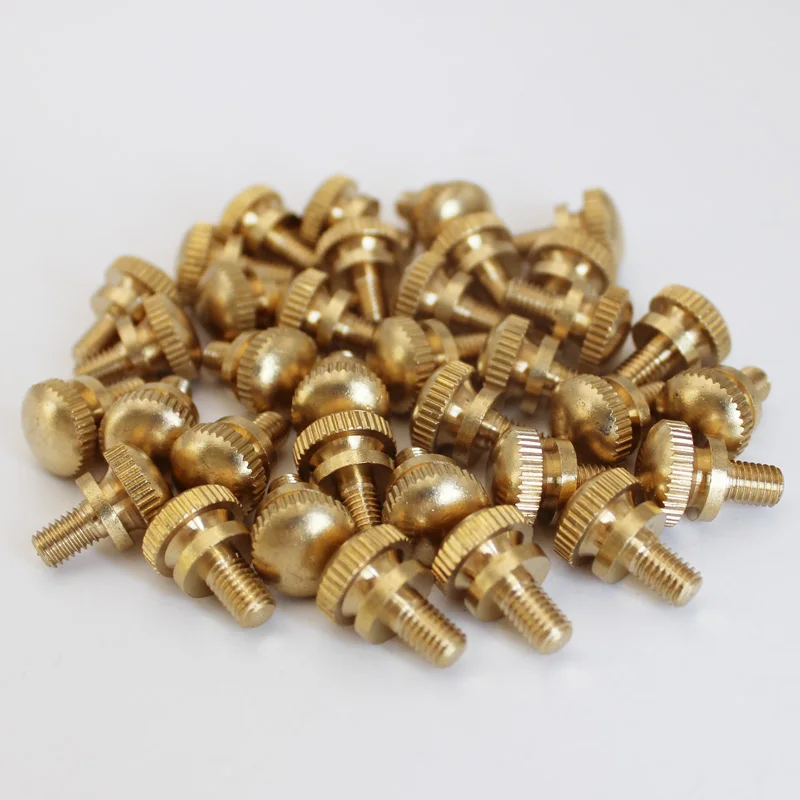 

Solid Brass Knurled Head Thumb Screw Machine Screws M3/M4/M5/M6