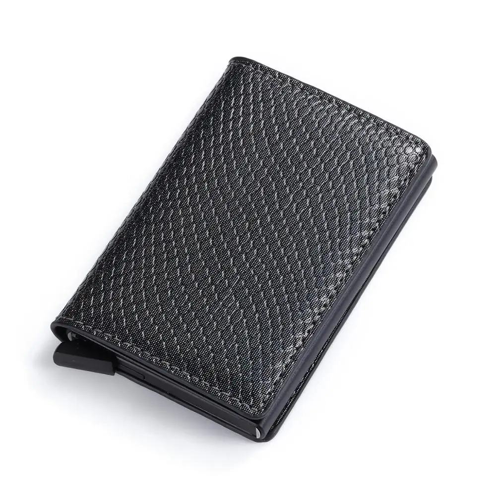 

Anti RFID Pop Up Brocking Card Wallet Travel Case Metal Anti Protection Cardholder Metal Protection Purse For Women Men Wallet