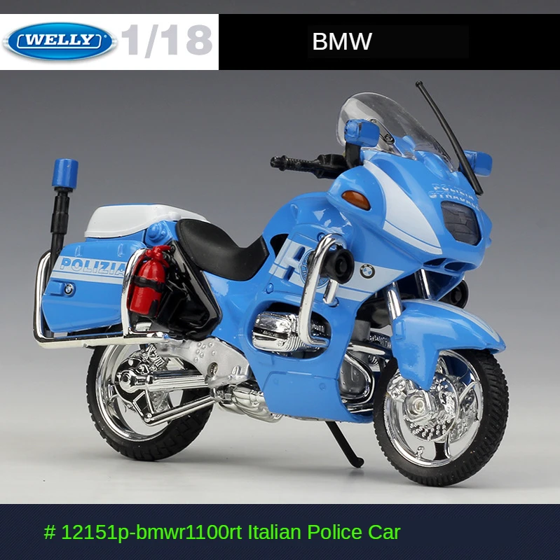 WELLY BMW R1100 RT EMERGENCY 1:18 DIE CAST MODEL LICENSED MOTORCYCLE NEW 
