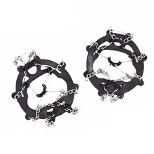 Восьми-зуб усиленный кошки лед снежное Нескользящая Чехлы для обуви на открытом воздухе Альпинизм анти-скольжения для альпинизма! с помощью этой обуви