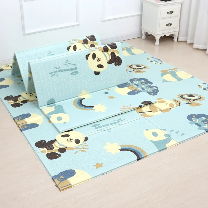 Photo Product Foldable Baby Play Mat Xpe Puzzle Mat Educational Children's Carpet Double-sided Climbing Pad Kids Rug Activitys Games Toys