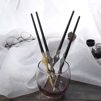 

Carving English Calligraphy Dip Pen Fountain Writing Ink Nibs School Stationery D08B
