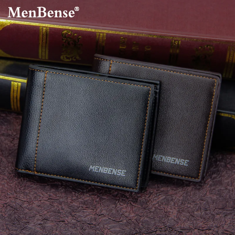 

MenBense Men Short Wallets Letter Print Casual Gentlemen Money Bag Handbag Clutch Bag Purse PU Leather Mini Walets