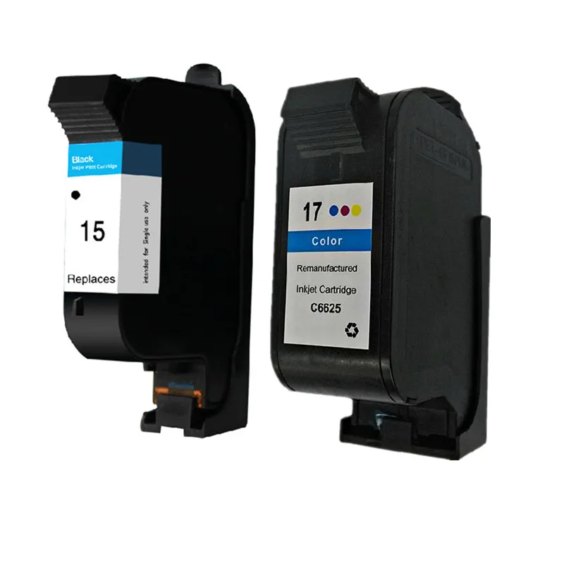 1BK 1C Картридж совместимый для HP15 17 картриджи для принтеров hp Deskjet 920C 948C 3820 840C 845C 810C 825 840 841 842 845 PSC 750 500 950 - Цвет: 1BK 1C