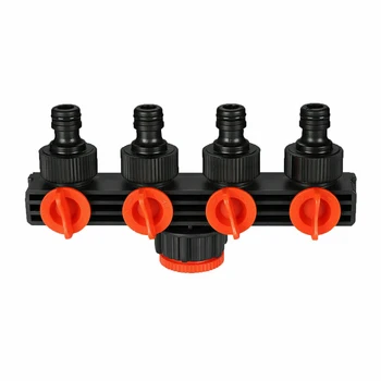 

Universal 4 Way Household Garden Water Separator Hose Pipe Splitter Valve Quick Connector Adapter For Irrigation