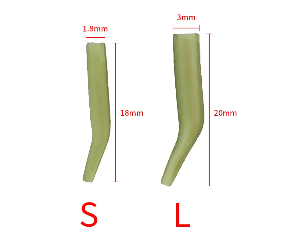 25Pcs Karpfen Angeln Haken Hülse Haar Rig Linie Aligner Ärmeln Karpfen Angeln Zubehör AH202 – Detail 4