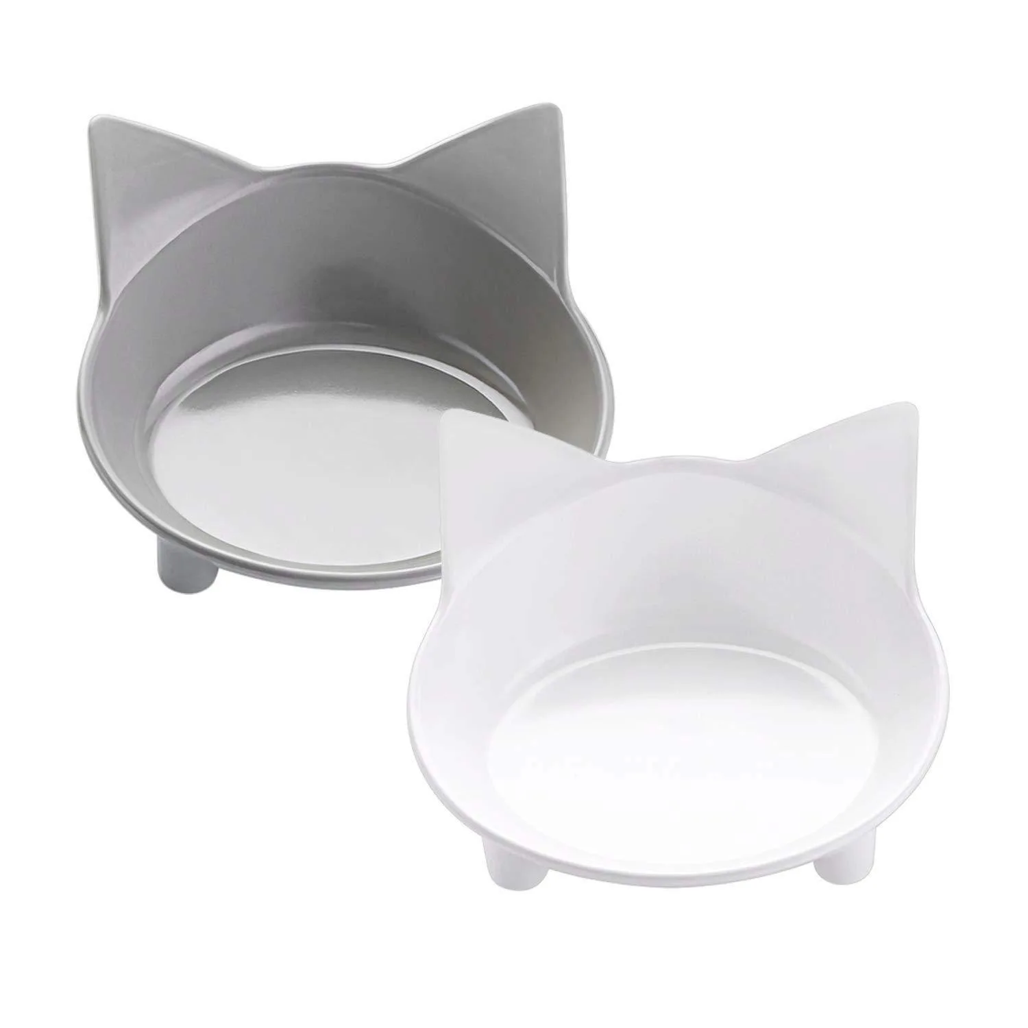 Double Cat Bowl Cat Beautiful Pet Class Ceramic Bowl Cat Bowl Decorations Cat Tableware Class Ceramic Bowl