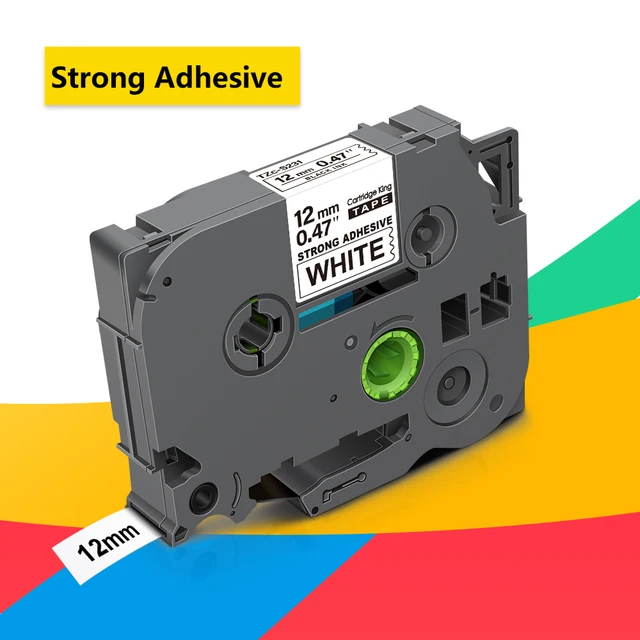 31 Colors for Brother TZ 231 221 211 241 251 FX231 Laminated Tape TZ231 TZ-White-Label Compatible for Brother Ptouch Label Maker Strong Adhesive