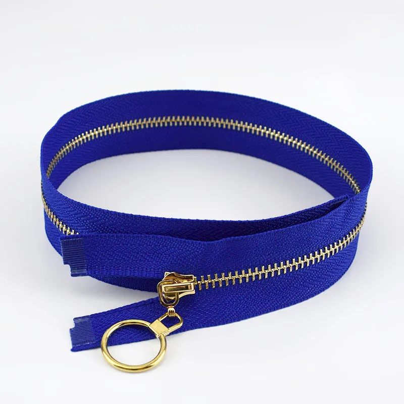 RoyalBlue Meetee 2/5 шт 40 см-70 см 3# металлическая молния с открытым с золотыми зубьями, застежка-молния для шитья одежды аксессуары DIY сумки куртка Материал ZA045 - Цвет: RoyalBlue