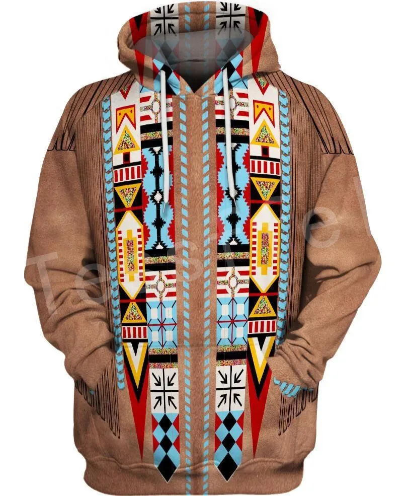 Hoodies Tessffel индийский родной культуры Harajuku Повседневное красочные костюмы новая мода 3dprint унисекс с капюшоном, толстовка, куртка Для мужчин Для женщин S-4 - Цвет: Hoodies