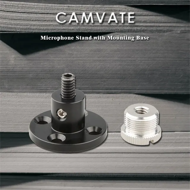 Supporto Microfono Da Tavolo CAMVATE Con Filettatura 5/8-27 - In Alluminio E Ottone Per Studio - Foto 11