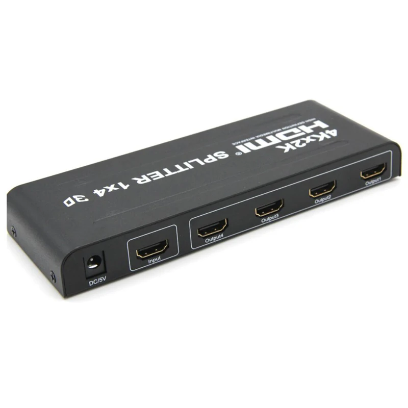 4 к* 2 к 1x4 HDMI Переключатель концентратор HDMI сплиттер конвертер адаптер 1 в 4 из 3D DTS AC3 v1.4 4 дисплей для HDTV DVD PS3 для проектора ПК