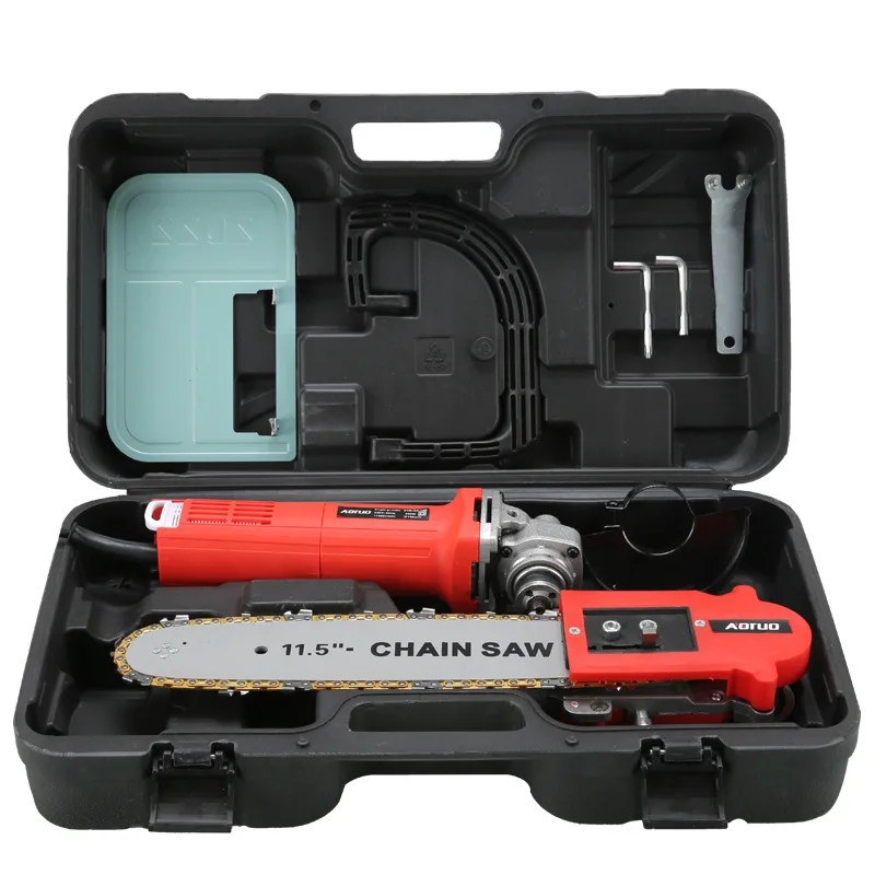 

220V 860W Cutting, grinding and polishing integral electric chain saw, electric chain saw for lumbering, household electric chai