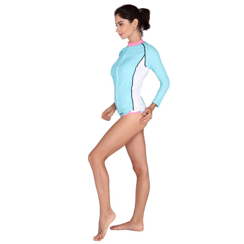 Солнцезащитный купальник женский раздельный серфинговый костюм пляжный ...