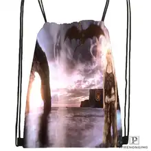 Своя игра-Игра престолов@ 02-походная сумка на шнурке милый детский Ранец(черный цвет(вид сзади) 31x40 см#180611-01-29