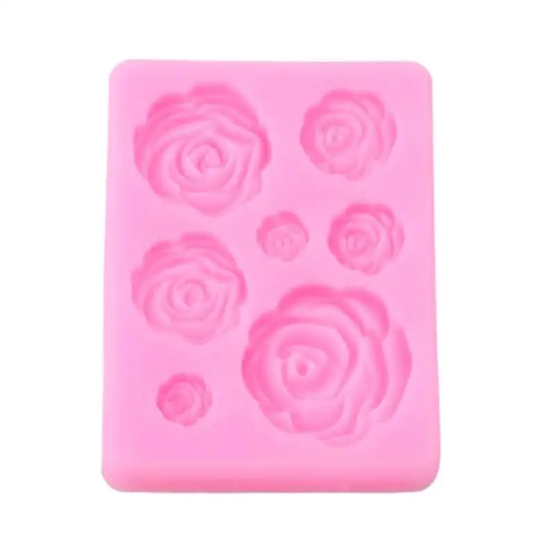 

1pcs 3D Mold Rose Shape Mould Hand Soap Pudding Cake Mold