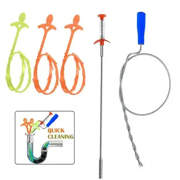 

Spring Tube Drain Cleaning Tool Drain Hose Snake Drain Cleaner Cleaning Utensils To Remove Blockages Kitchen Sink Home Kitchen