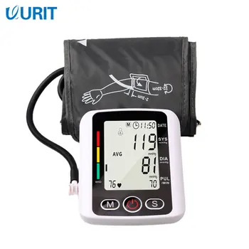 

Blood Pressure Monitor Medical Upper Arm Pulse Heart Rate Voice Cuff Health Care Tonometer Digital LCD Sphygmomanometer BP Meter