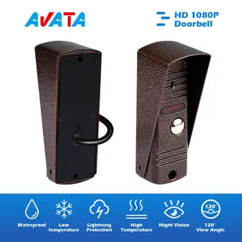 

Video Intercom Unit IP65 Waterproof Doorbell IR Night Vision Camera Door Phone for Home Security System