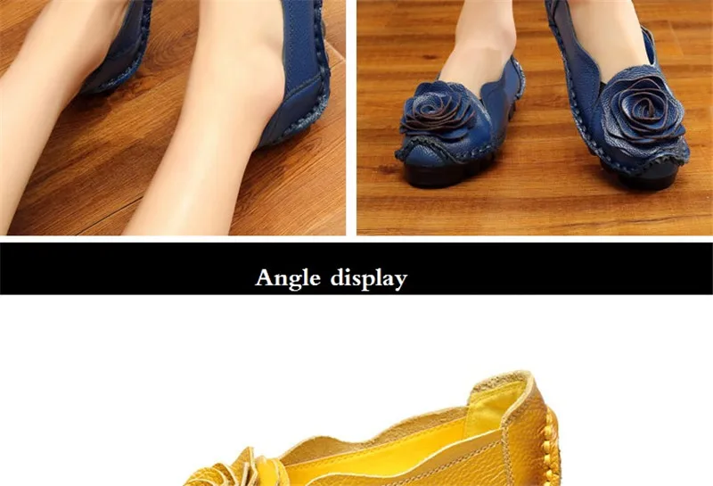 BEYARNEAutumn плюс Size35-42Slip по повседневные Лоферы Для женщин туфли на плоской подошве мужская обувь ручной работы из натуральной кожи с цветочным принтом мягкая подошва Для женщин FlatsE861