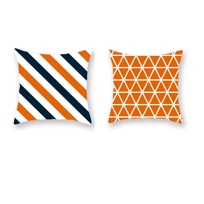 Fall Halloween Pillow Cover For Home Pumpkin Stripes Dots Waist Throw Cushion Case Sofa Decor Cojines Living Room | Дом и сад