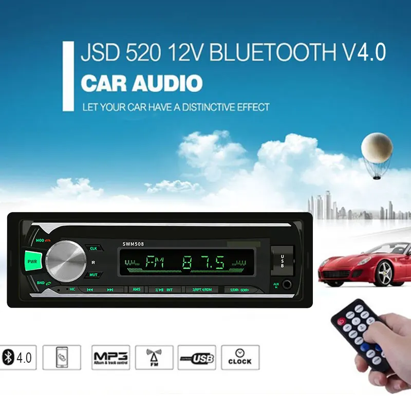 DC12V TF карта АВТО MP3-плеер Радио авторадио мультимедийный плеер FM/SD/AUX Автомобильная электроника автомобили и мотоциклы