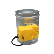 Заслонка из нержавеющей стали, Электрический воздушный клапан, OD80mm-400mm, электрический клапан регулировки громкости воздуха, система вентиляции воздуха