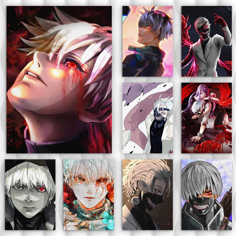 Passionate Anime Ken Kaneki Paintings Posters Wall Art Canvas Print Picture  Modern Study Hall Master Bedroom Room Decoration|Vẽ Tranh & Thư Pháp| -  AliExpress