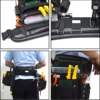 Tool Waist Belt Padded Nail Pocket Apron Padded Duty Heavy Adjustablefor DIY Electrician Carpenter Joiner Reducing Waist Weight 2