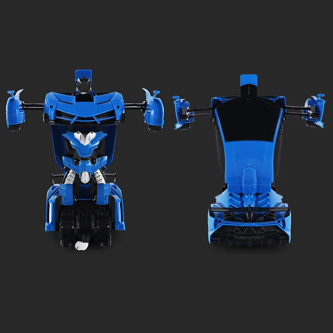 1:18 Rc Deformed Car 2 In 1 Remote Control Robot Transformation Robot Model Remote Control Car Battle Toy Gift Boy Birthday Toy