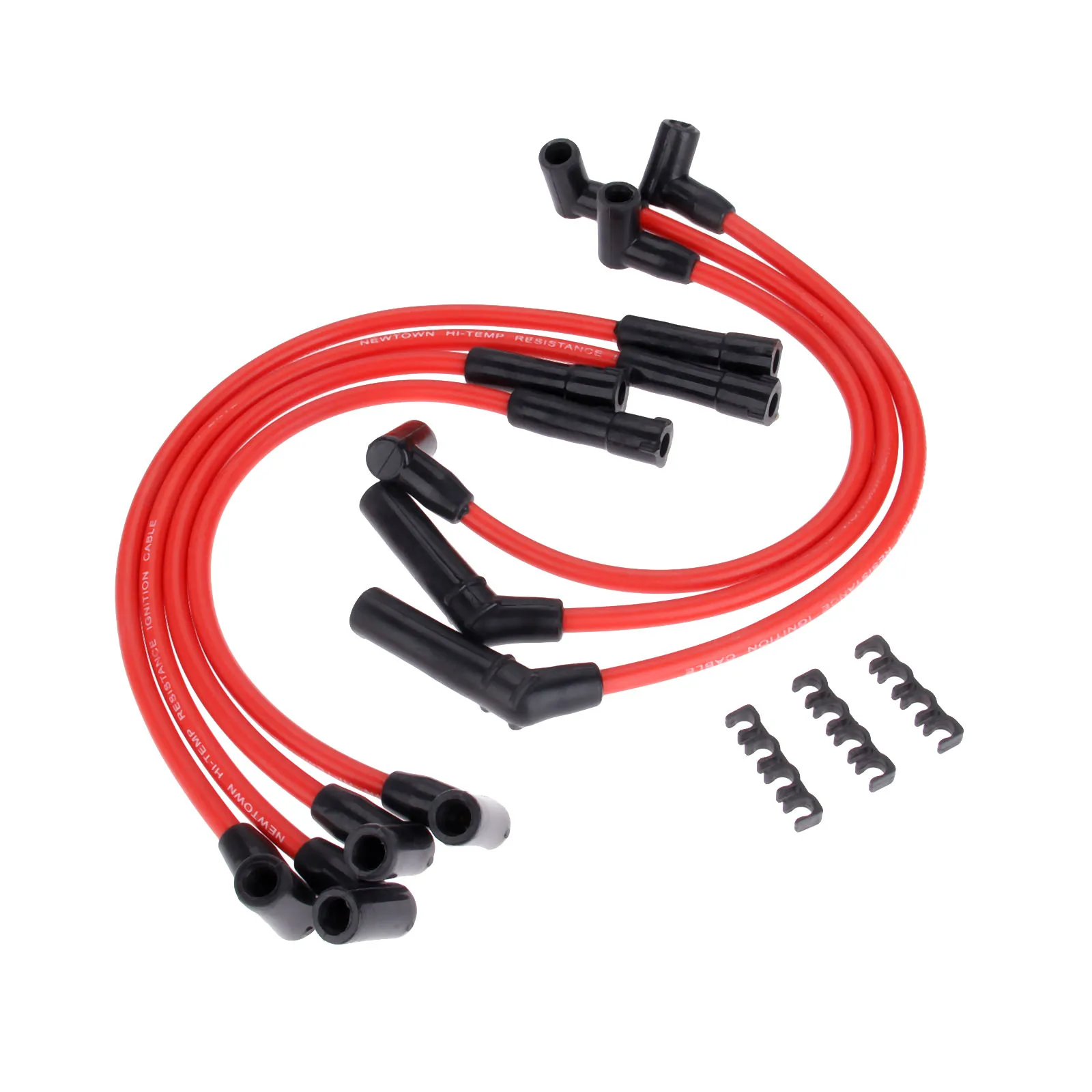 8Pcs/set Ignition Cable Spark Plug Wire 8.5mm Clips Fit For Jeep Grand Cherokee Wagoneer Cherokee Briarwood Wrangler Comanche ignition cable set
