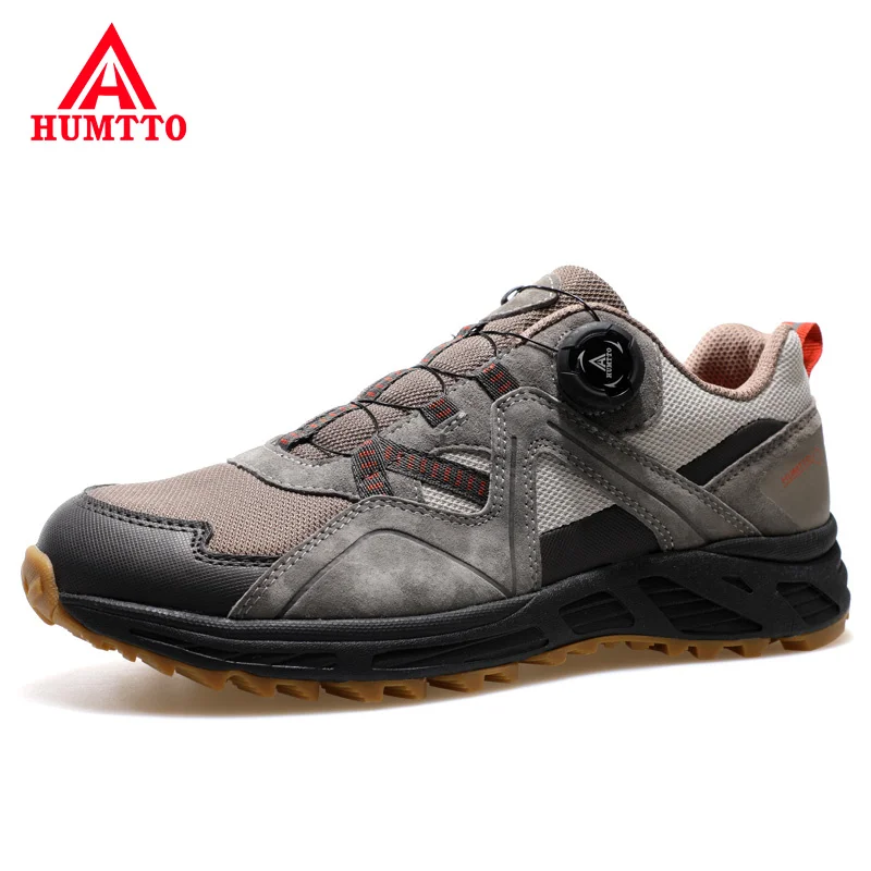 HUMTTO Running Shoes Breathable Trail Sneakers for Men Waterproof Leather Designer Jogging Sport Man Luxury Walking Shoes Men's