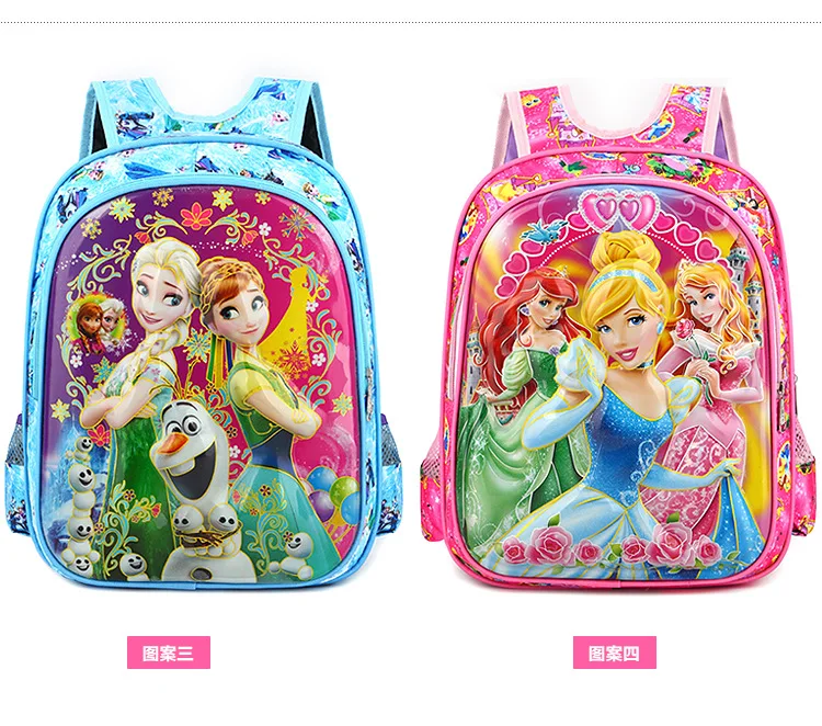 Disney princess Kindergarten backpack boy girl Frozen Elsa school bag baby handbag gift backpack children shoulder bag