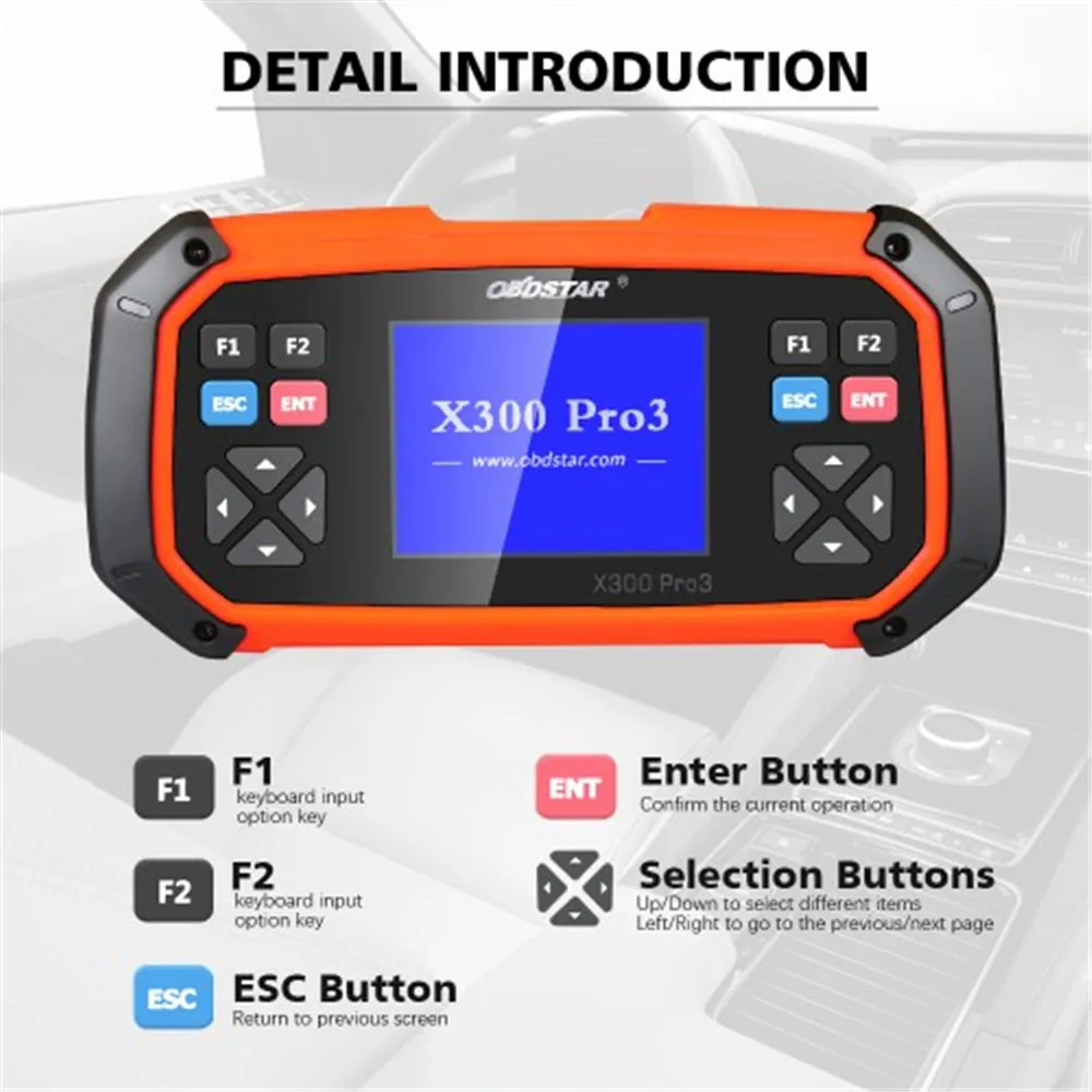US $410.40 OBDSTAR X300 Pro3 Key Programmer With Immobiliser Odometer Adjustment EEPROMPICOBDII Function X 300 Pro 3 Update Online
