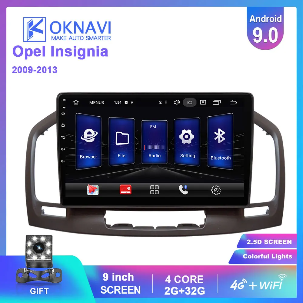 Автомобильный мультимедийный видеоплеер OKNAVI Android 9 0 для Buick Regal Opel Insignia 2009 2013 радио