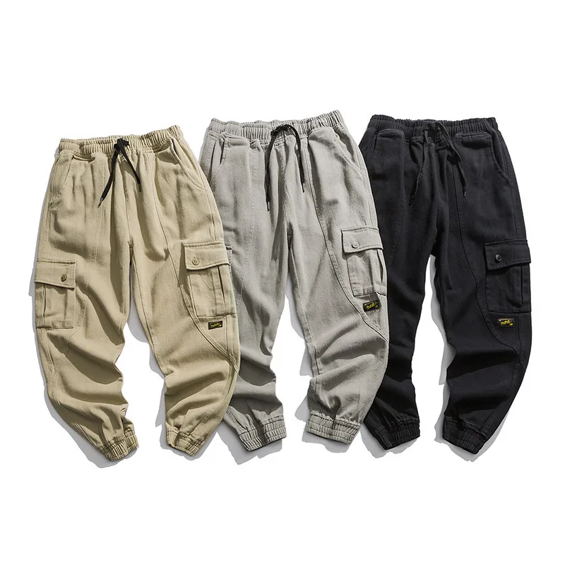

Origional Men'S Wear Shu Multi-pockets Workwear Pants Men's Autumn And Winter New Style Casual Pants Loose Beam Leg Harem Pants