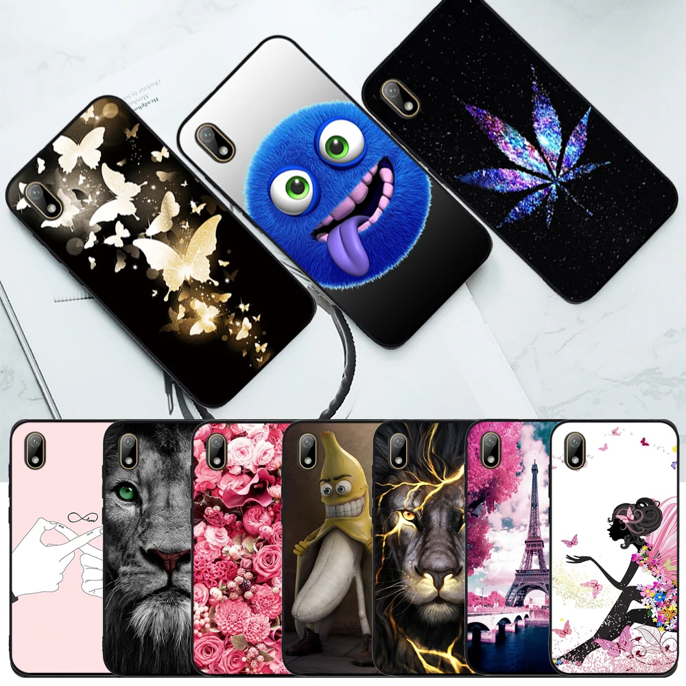 Чехол для Huawei Y5 2019 чехол Honor 8s Мягкий бампер из ТПУ с милым принтом задняя крышка