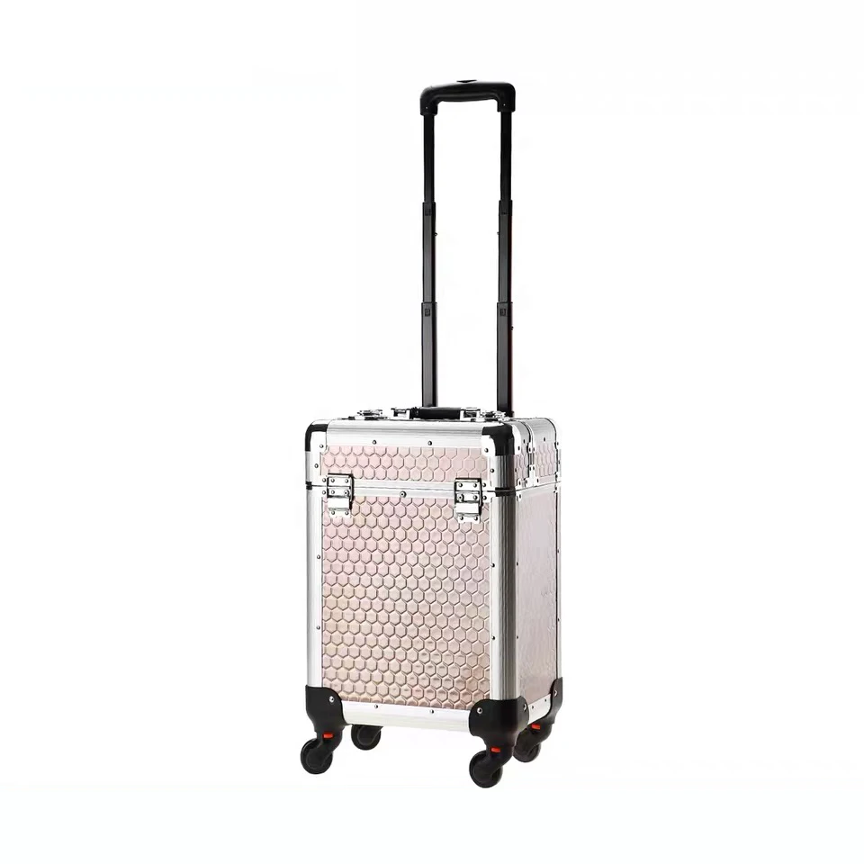 Профессиональный косметический чемодан на колесиках для ногтей, косметический Полупостоянный Набор инструментов с чемоданом для визажиста, большие поставки - Цвет: Style-3