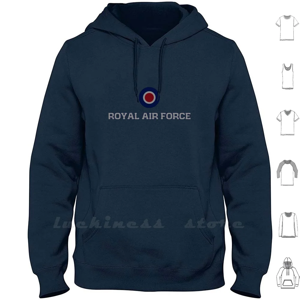 Raf Eagle Felpe Con Cappuccio A Maniche Lunghe Eagle Royal Air Force British Military European Army English