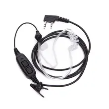 Baofeng – oreillette à double conduit d'air, avec micro, pour Radio bidirectionnelle UV 82 UV 82 UV82L UV 89, accessoires