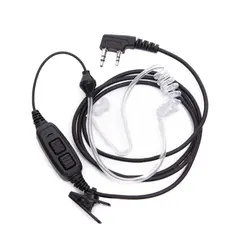 Auricular PTT Dual con conducto de aire, auriculares con micrófono para Baofeng, Radio bidireccional, UV 82, UV 82, UV82L, accesorios para UV 89