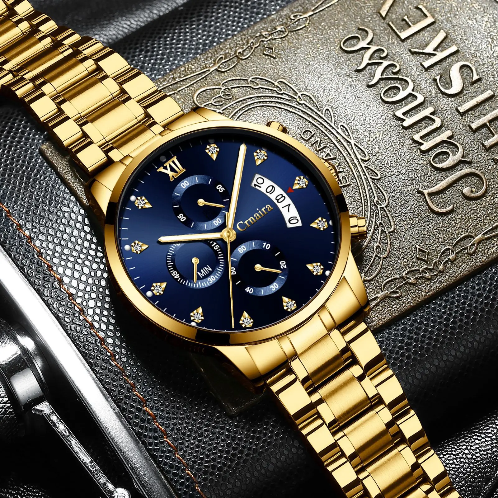 

2019 New Style Card Nair Watch Men's Hot Selling Diamond-Quartz Watch Multi-functional Waterproof Source Straight